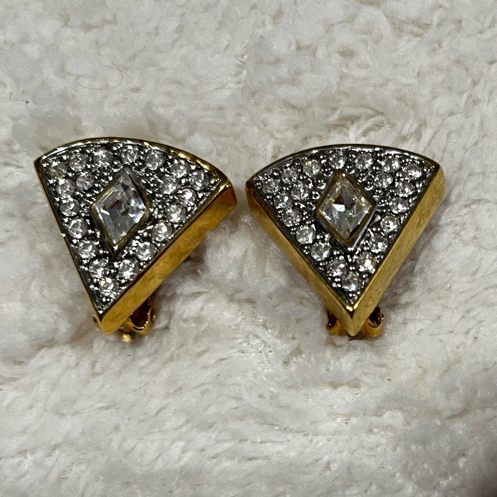 Elegant Gold and Silver Women's Earrings